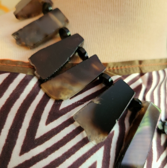 Reversable Handcrafted Agate and Onyx Statement necklace -Only 1 Made! - Picture 14 of 16